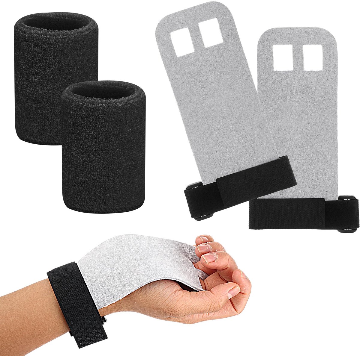 Dailygoods - Gymnastiek Handvatten en Polsbanden - Trainingsaccessoires voor Gewichtheffen