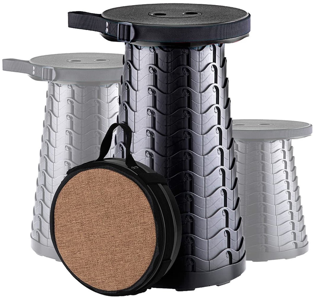 Dailygoods - Vouwstoel voor Kamperen - Draagbare Opvouwbare Stoel met Kussen en Rugleuning