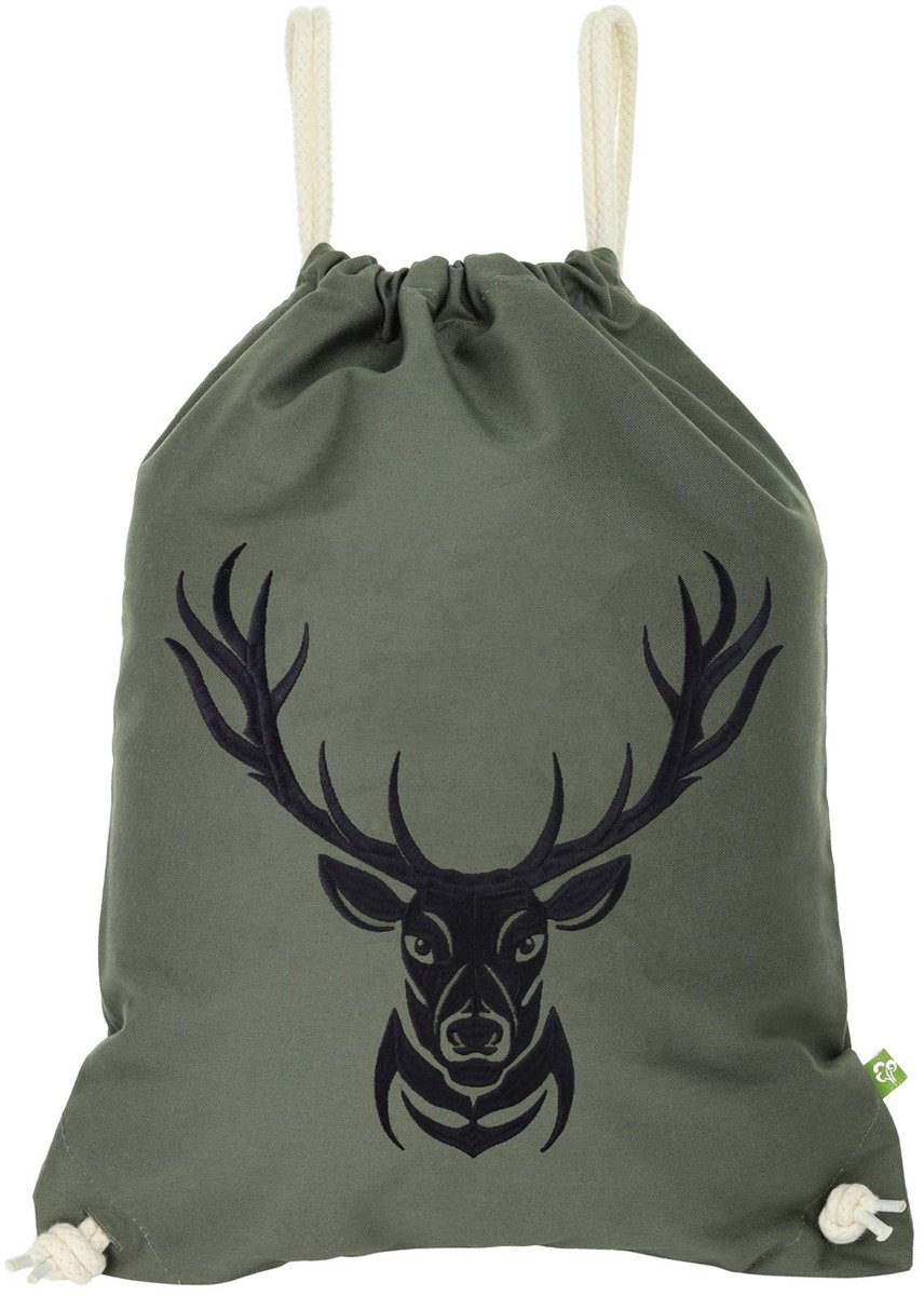 Dailygoods - Waterdichte gymtas met hertprint - Sporttas voor school en buitenactiviteiten