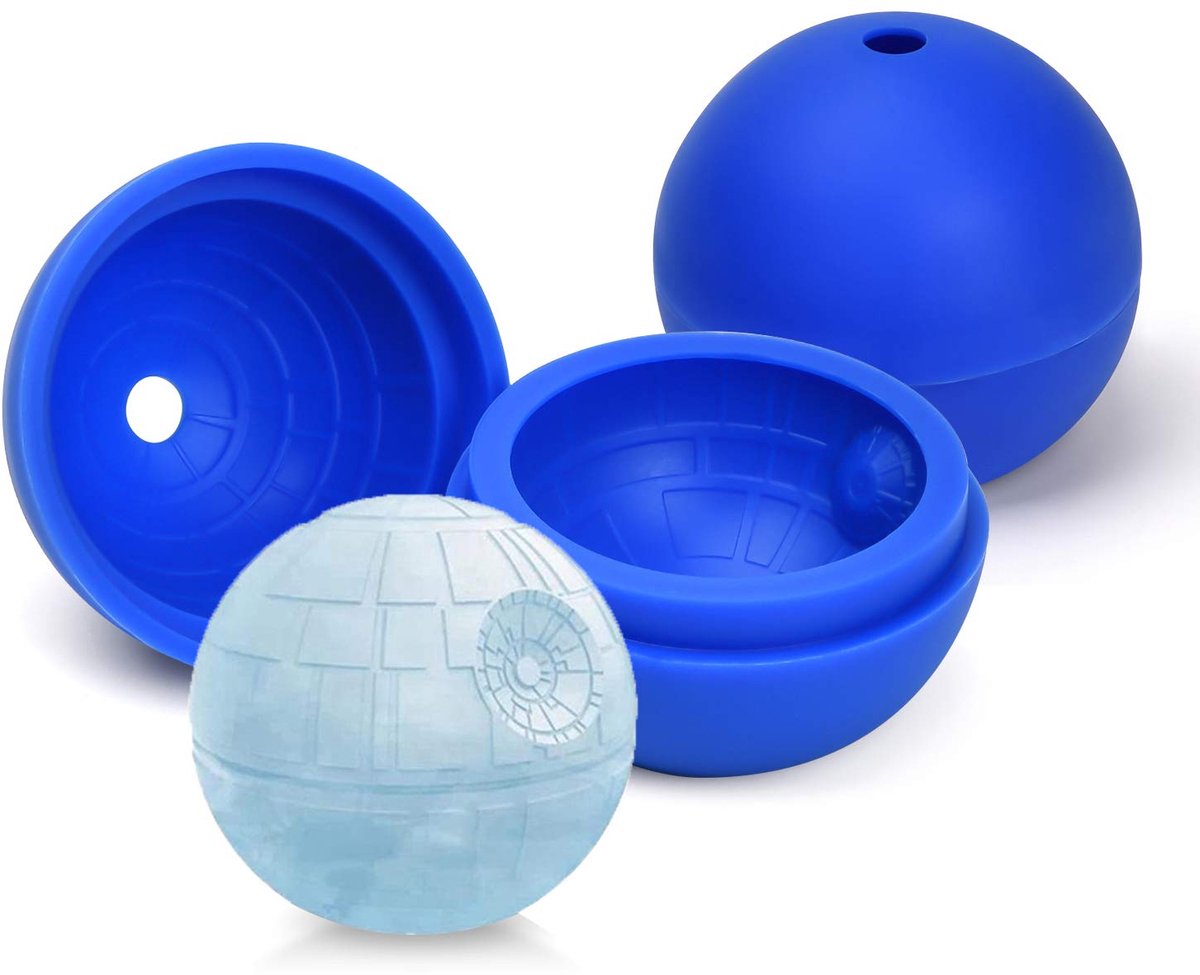 Dailygoods - Siliconen Ijsbal Mallen - Ronde Ijsblokjes Tray 2.5 Inch (Blauw, 2 Stuks)