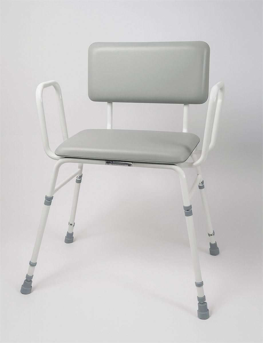 Aidapt Bariatrische 4-in-1 Perch Stool | Verstelbare Zitkruk met Armleuningen en Rugleuning 254 kg
