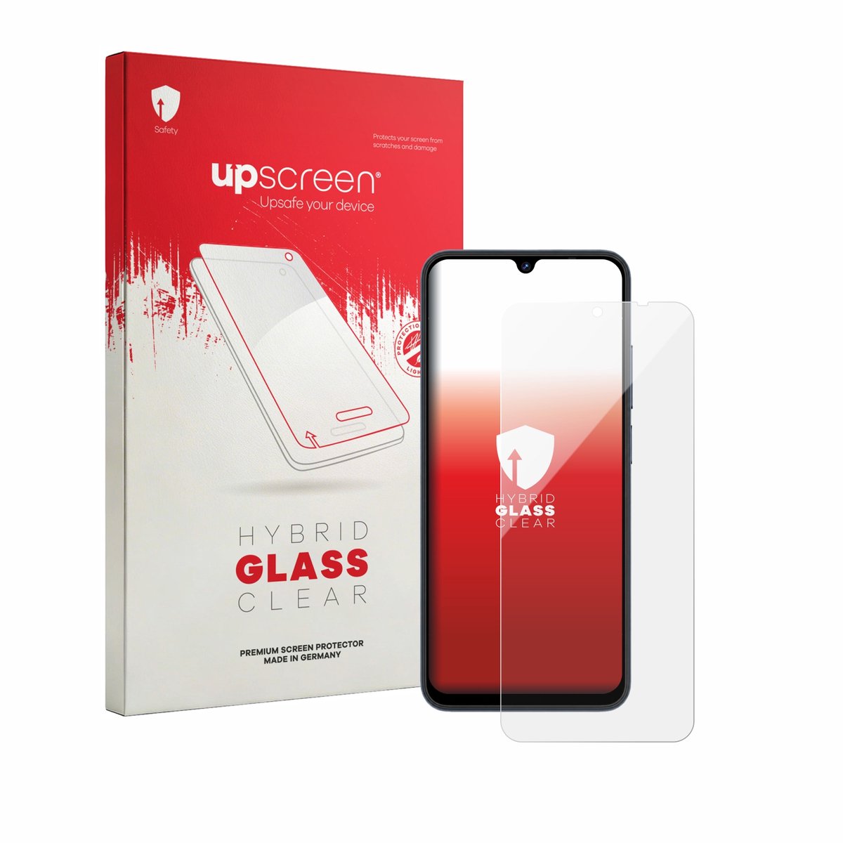 upscreen - Screenprotector voor Lagenio A12 Pro - Folie Beschermfolie Beschermglas transparant