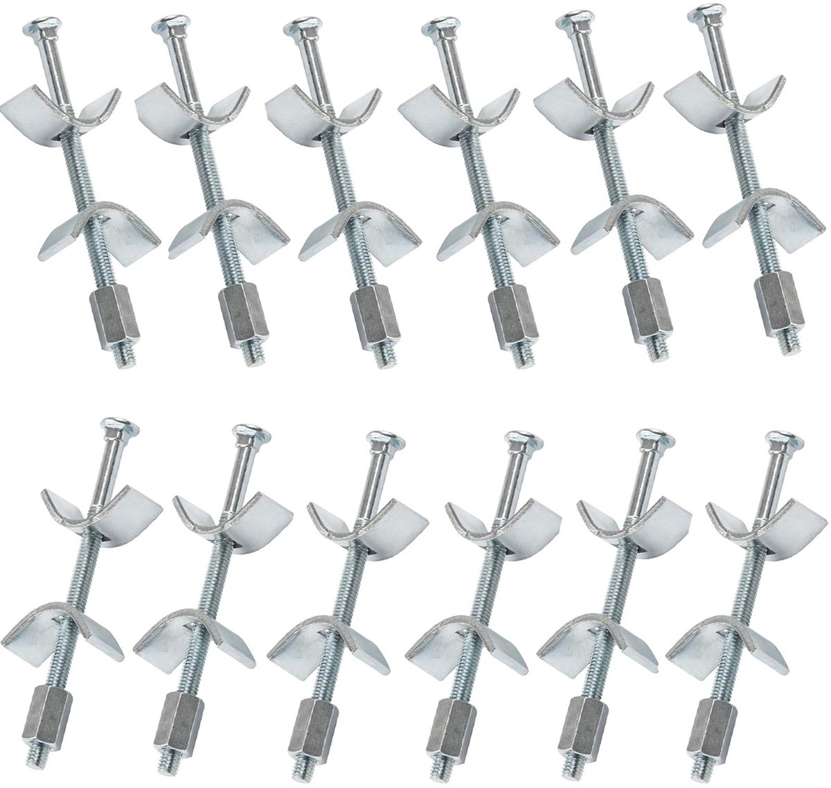 Dailygoods - 12 Stuks Werkbladverbinders - Voor Meubelverbindingen en Montage
