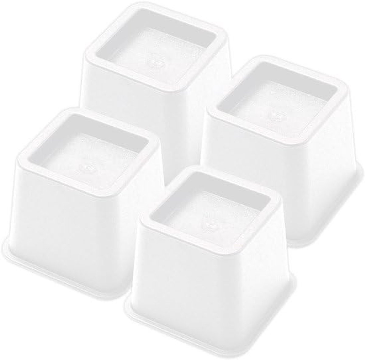 Dailygoods - Meubelverhoger Set - Verhoog je meubels met 8 cm - Max. 600 kg - Wit