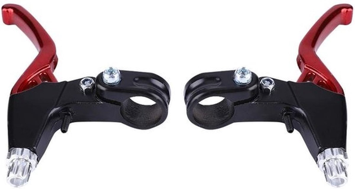 - Fietsremhendels - Aluminium - Lichtgewicht - 22mm - Universeel - Geschikt voor diverse fietsen - Rood