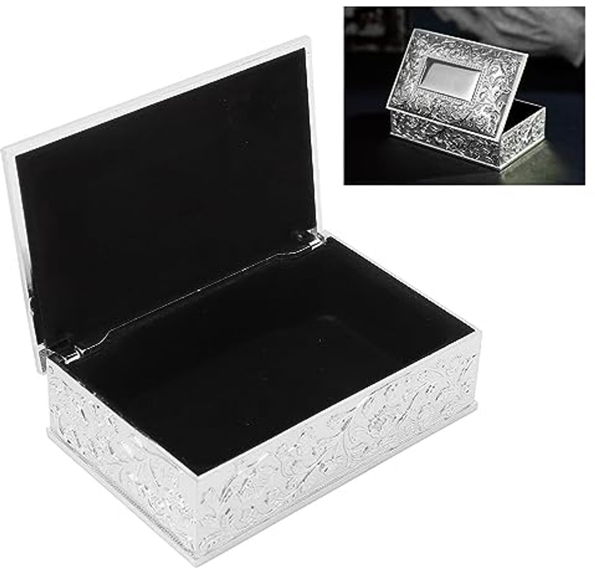 Dailygoods - Vintage Stijl Metalen Sieraden Doos - Antiek Design voor Kantoor