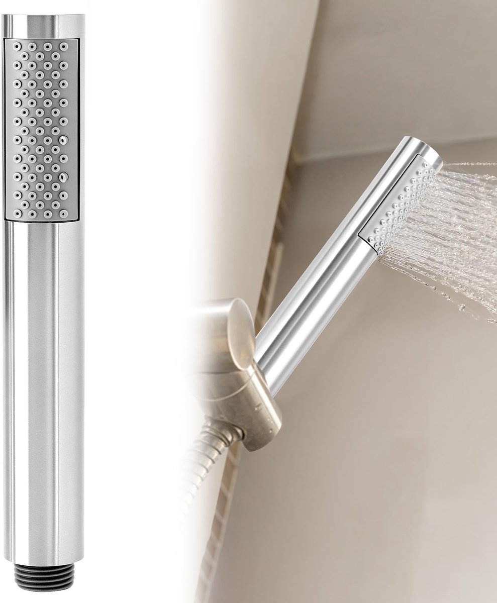 Dailygoods - ® Handdouche met Hoge Druk - Universele Douchestraal met Chroom Afwerking