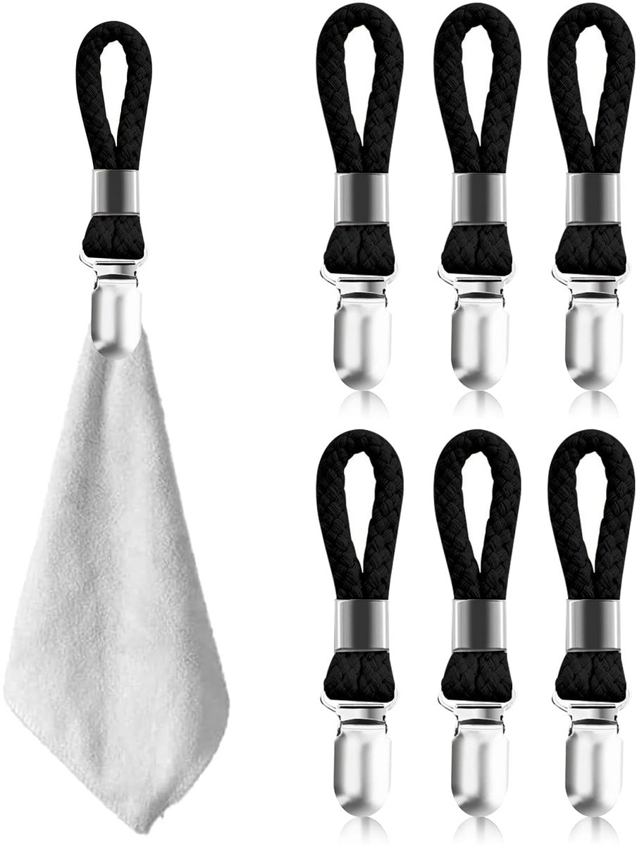 Dailygoods - 6 Stuks Handdoekclips - Towel Clips voor Keuken en Badkamer