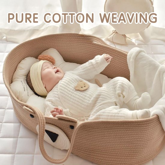 Baby draagbare bed met katoenen touw voor buitenreizen - baby slaapzak & reiswieg — afbeelding 3