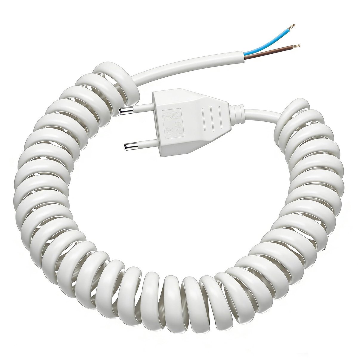 Dailygoods - Elektrische Kabels Wit - 2 Meter