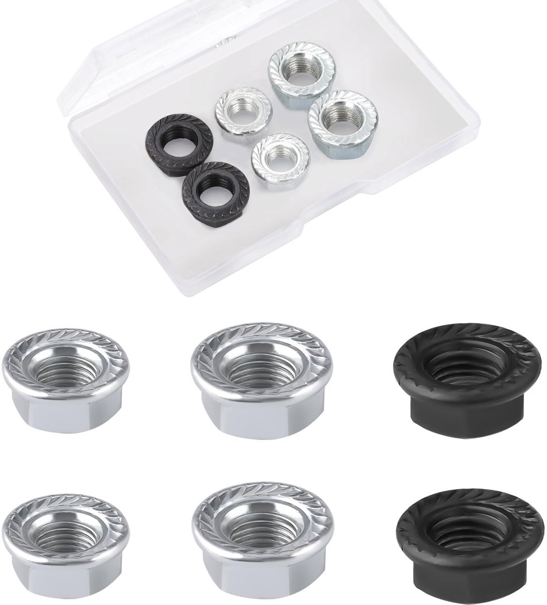 Dailygoods - 6 Stuks Fietswiel Naafmoer - M8 M9.5 M10 - Fietsaccessoires