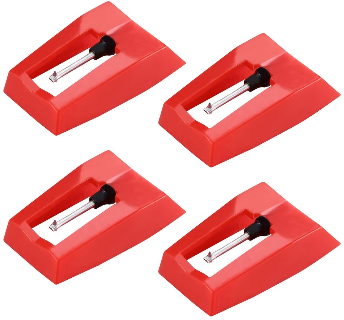 Dailygoods - Set van 4 Universele Platennaald Vervangsets - Voor Platenspelers