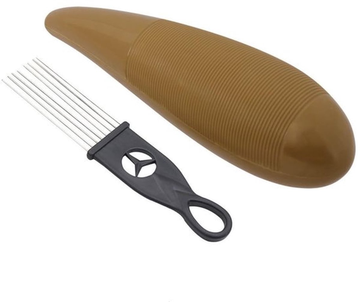 Draagbaar Visvormig Percussie-instrument met Schraper