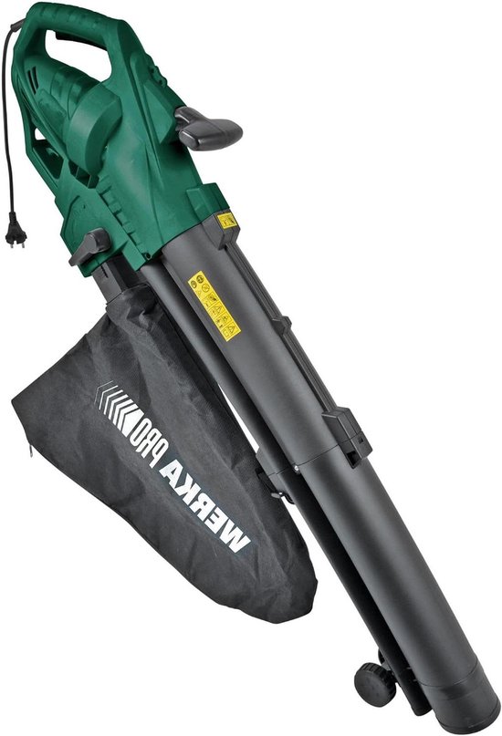 Bladblazer Stofzuiger Hakselaar - Tuin Mulcher Tuin Mulcher - Tuinonderhoud - 3-in-1 Functionaliteit - 35 liter opvangzak - Groen Zwart — afbeelding 5