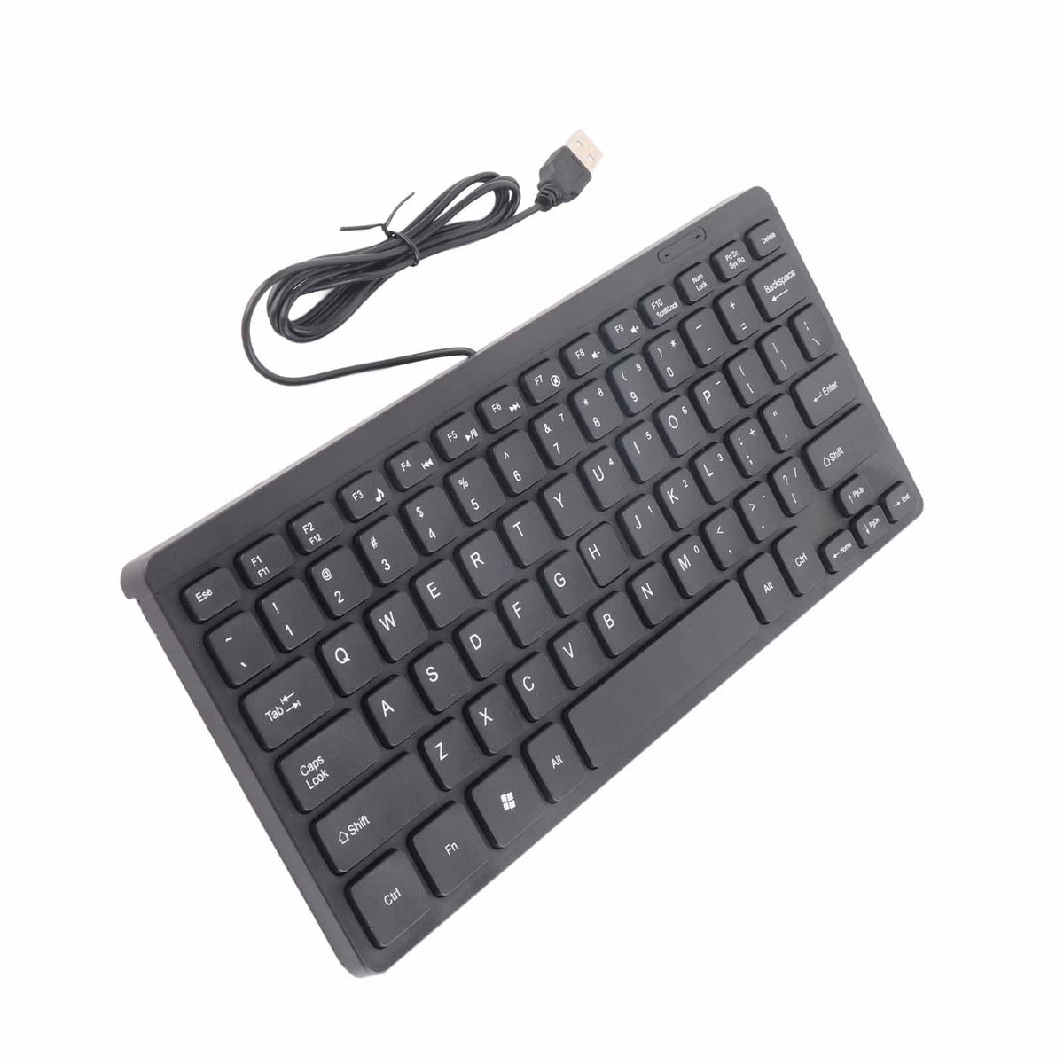 SnelShoppen - Mini USB-Toetsenbord Bedraad Klein Waterdicht Multimedia Kaypad Draagbare Laptopaccessoires K1000 voor Thuis en Op Reis