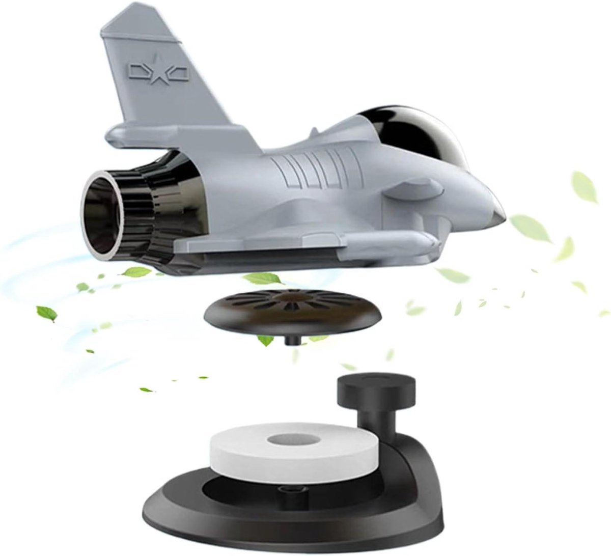 Auto Luchtverfrisser - Vliegtuig Geurverspreider - Verbeter Rijervaring - Zonne-energie Rotatie - 12 x 10 x 5 cm - Niet gespecificeerd