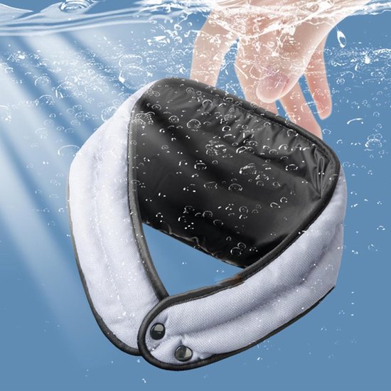 Verkoelende Sjaal - Nekwikkel Koude Bandana - Zomerse Verlichting - Watergeactiveerd Systeem - 60x14x1 cm - Blauw — afbeelding 2