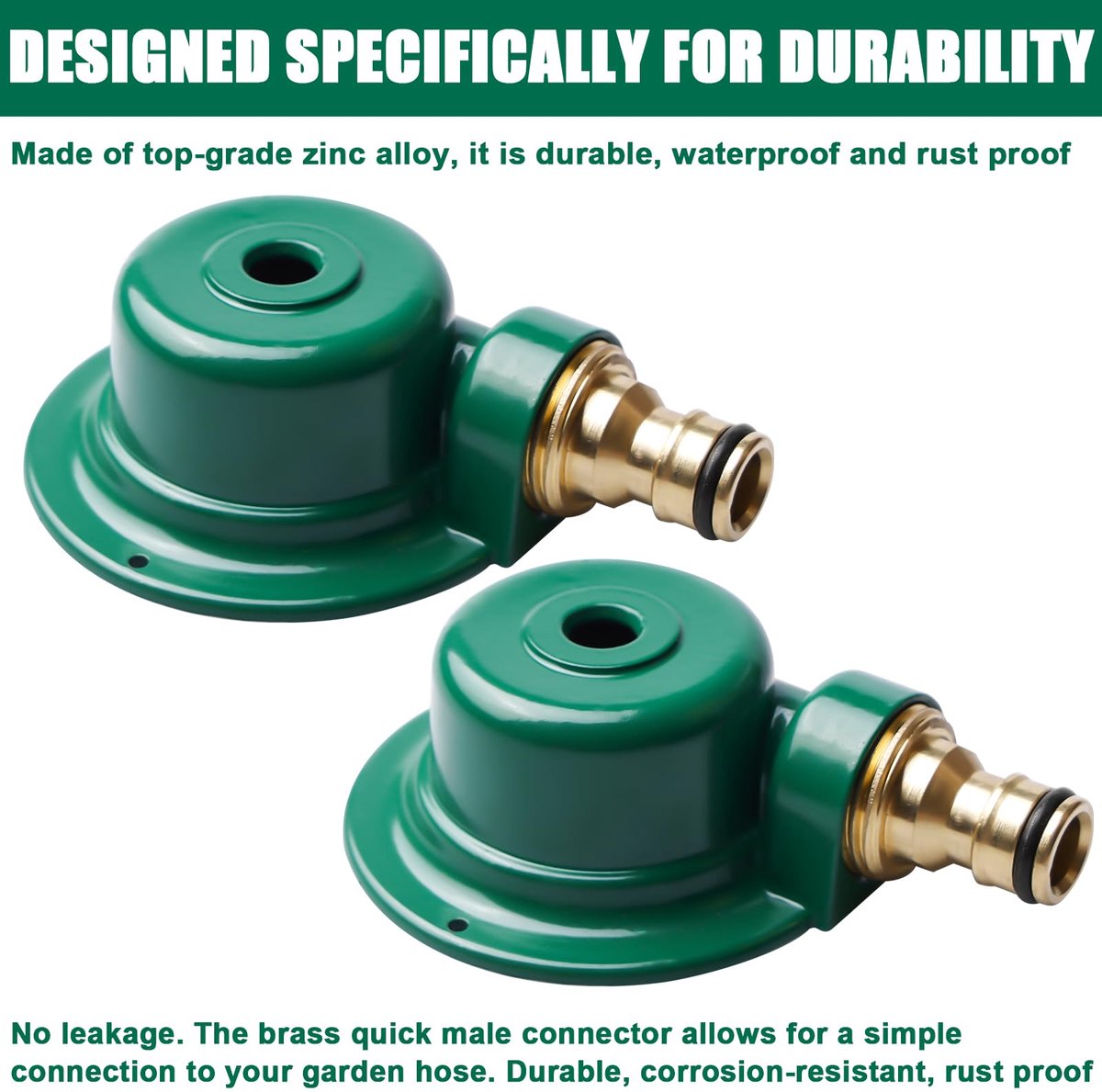 SnelShoppen - Gazonsproeier 2 stuks - Metalen 360 graden cirkelsproeier voor tuin, gazonirrigatie en kleine tot middelgrote oppervlakken