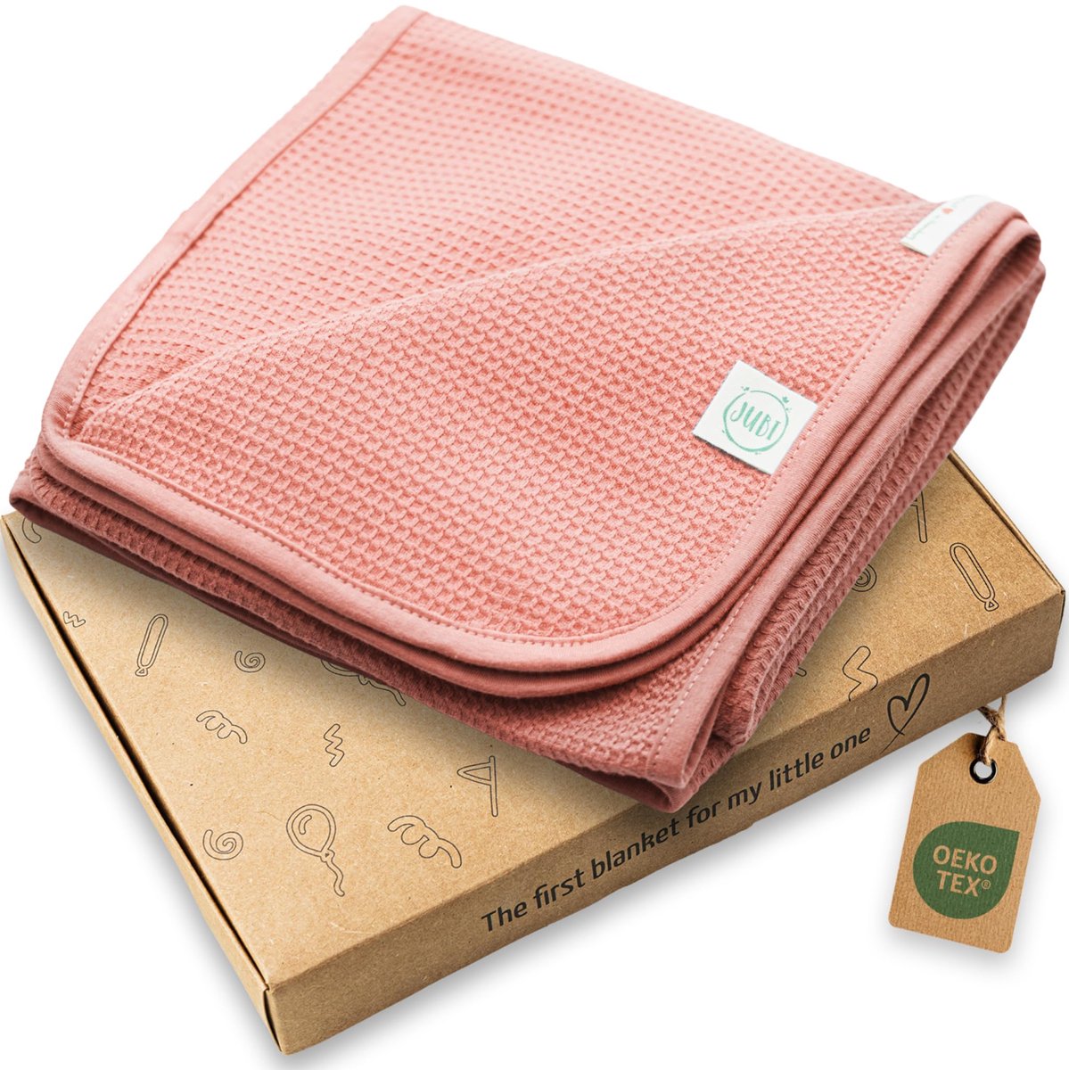 SnelShoppen - Babydeken Zomer 70x100 cm – 100% Katoen – Licht en Ademend – Zachte Babydeken voor Kinderwagen en Bed – Oeko-Tex Gecertificeerd – Perfec