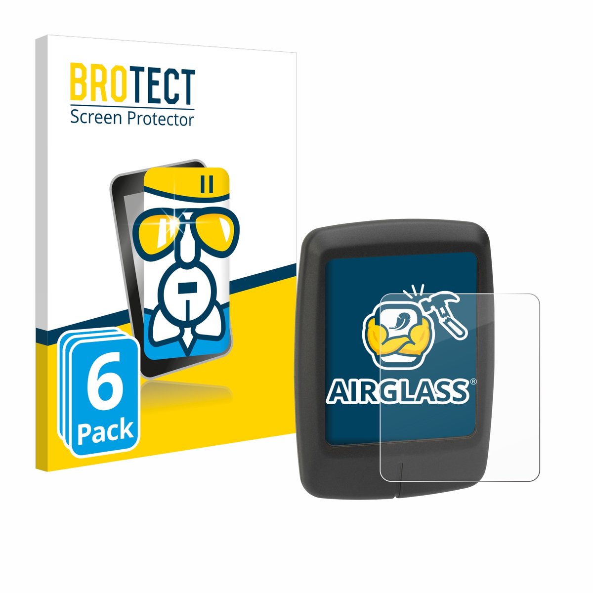 Screenprotector 6 Stuks voor Specialized Turbo Connect Display Beschermglas transparant