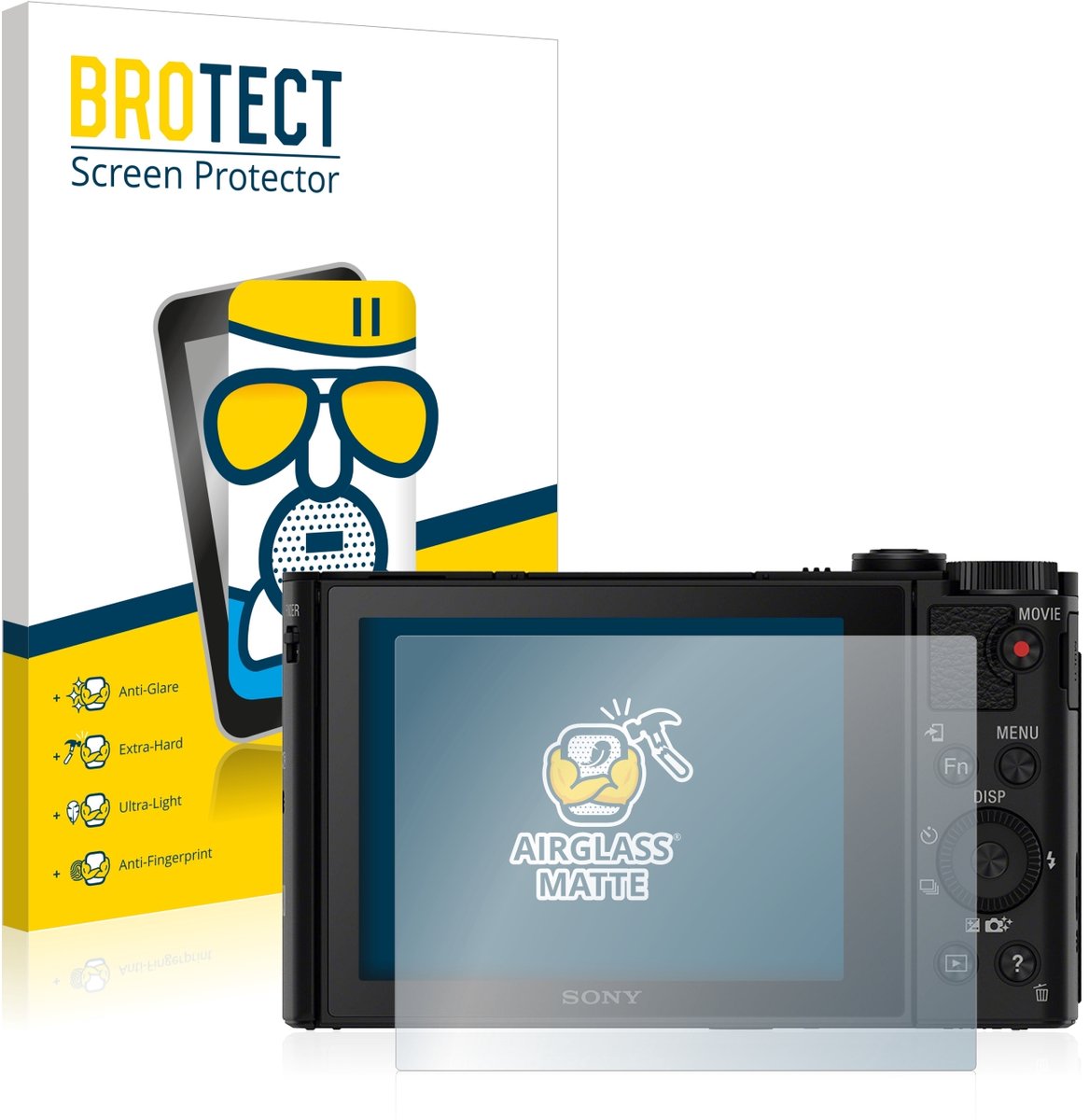 BROTECT - Screenprotector voor Sony Cyber-Shot DSC-HX90V - Folie Beschermfolie Beschermglas matte