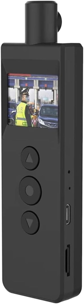 Mini Camera - Draagbare Bodycam - Opnemen Onderweg - Eénknopsopname - 110 x 30 x 13mm - Zwart