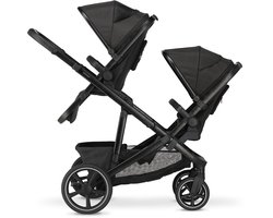 Deryan Evy V2 Duo Kinderwagen - Uitbreidbaar - Extra zitje - Zwart