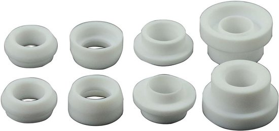 TIG-lasbrander isolatorbekerpakking set voor lucht- en watergekoelde toortsen - 8 stuks — afbeelding 2