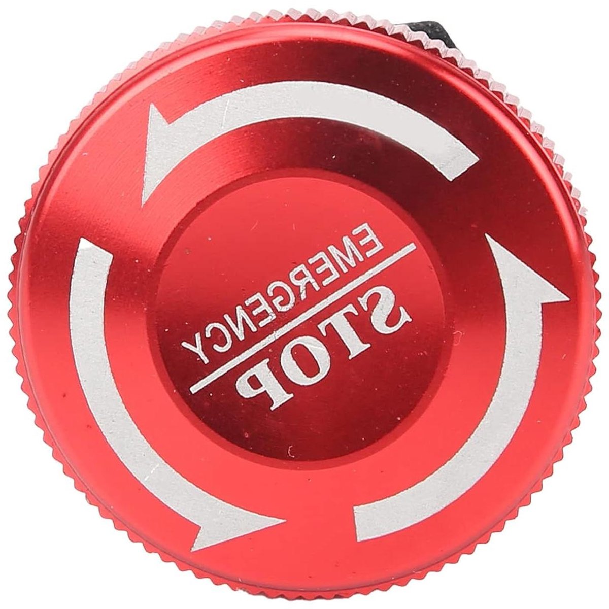 Noodknop Paddestoelkop - Drukknopschakelaar Noodstop - Industriële Beveiliging - Zelfvergrendelend Mechanisme - 22 mm - Zilver