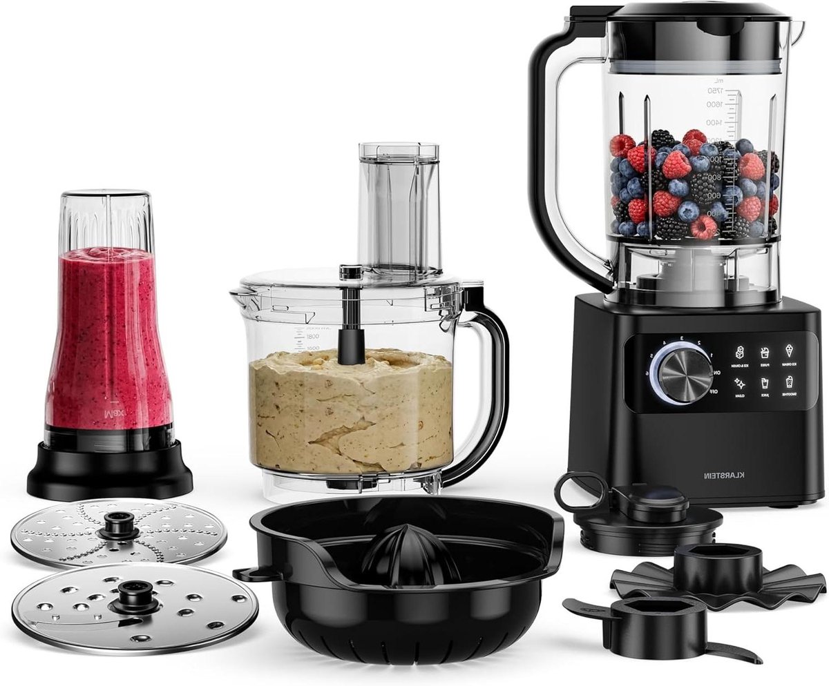 Keukenmachine met mixer - Multifunctionele machine - Eten bereiden - 1200 Watt motor - 2 liter kom - Zilver