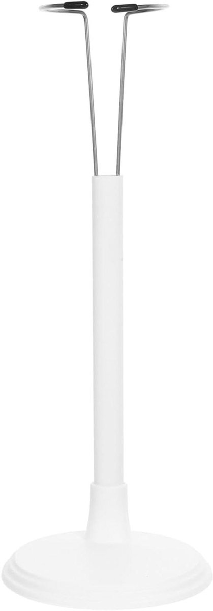 Poppen Standaard - Display Houder - Figuren Presenteren - Verstelbare Hoogte - 24 x 10 x 10 cm - Wit