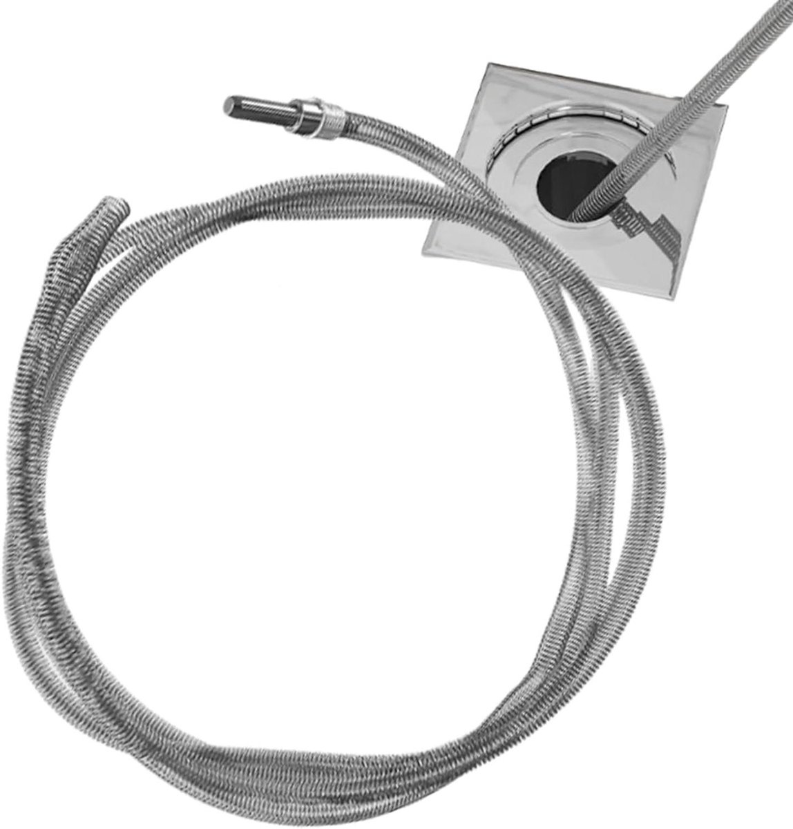 Pijpreinigingsgereedschap - Grijper Veerontstopper - Afvoer Verstoppingen Verwijderen - Flexibele Veerconstructie - 2-4 meter - Zilver