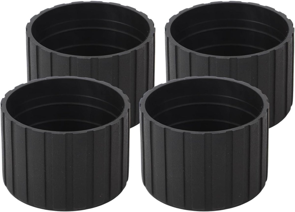 Stoelpoot Vloerbeschermers - Meubelpoten Doppen - Vloeren Beschermen - Antislipgreep - 50 mm - Zwart