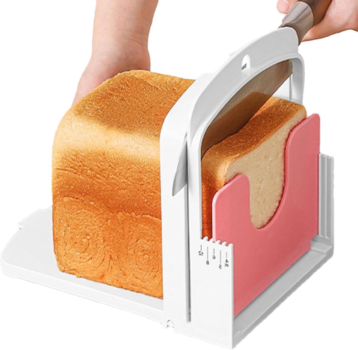 Brood Snijmachine - Brood Snij Gereedschap - Gelijkmatig Brood Snijden - Opvouwbaar en Compact