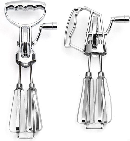 Keuken Handmixer - Roerapparaat Zwengel - Bakken en Mengen - Geen Stroom Nodig - 26 x 13 x 7 cm — afbeelding 5