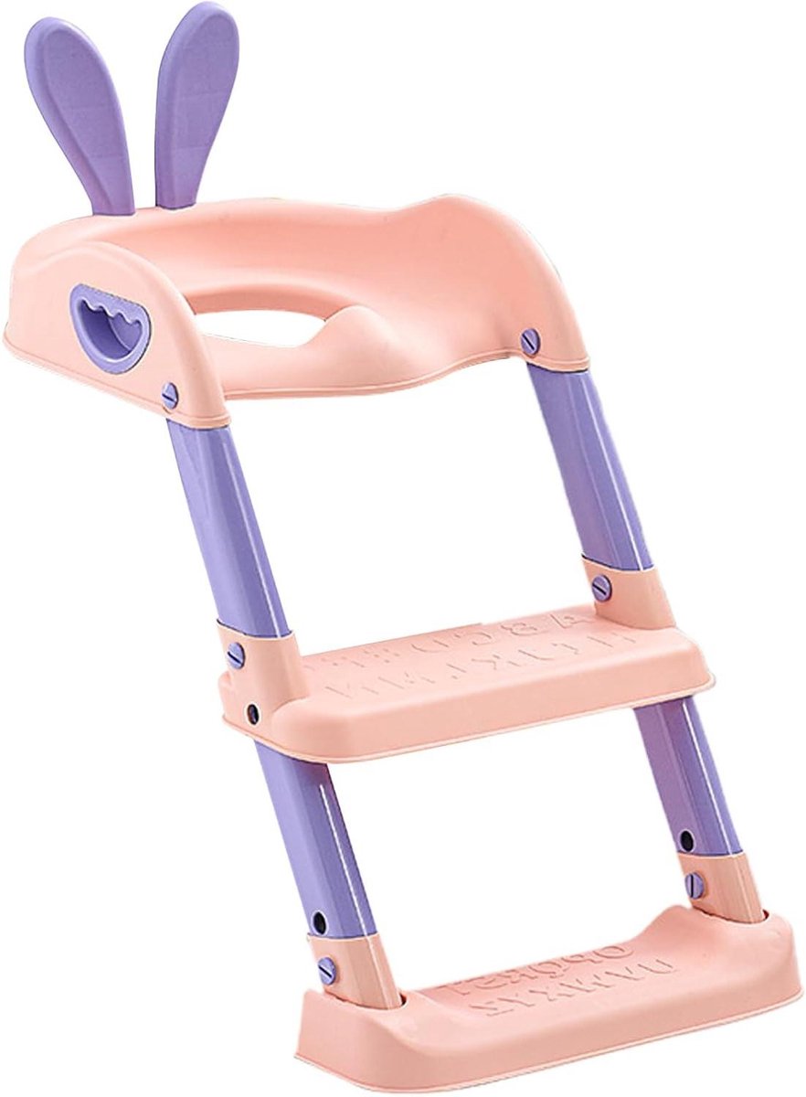 Toiletbril Peuters - Potjestrainer Kinderen - Zindelijkheidstraining - 2-in-1 Klapstoel - 413 x 382 cm - Roze