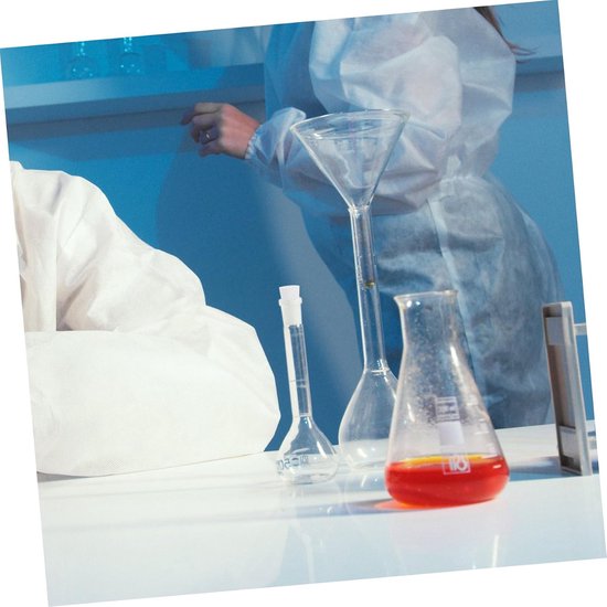 Rubberen Flesstopjes - Afsluitpluggen Sluitingen - Laboratorium Experimenten - Zonder Gat Ontwerp - 15mm x 11mm - Wit — afbeelding 2