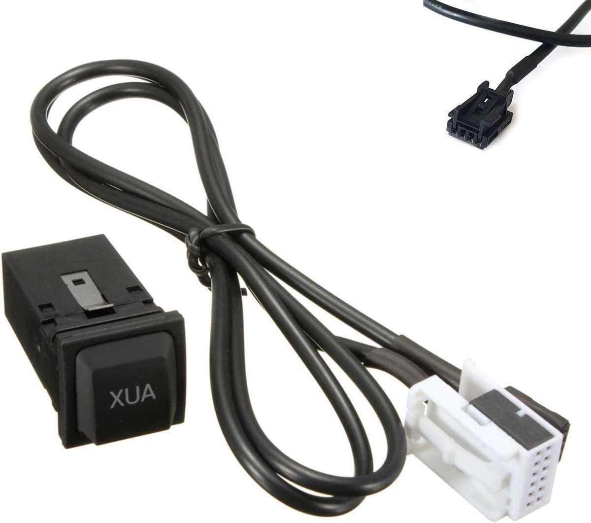 Aux In Kabel - Audiokabel Adapter - Muziek Afspelen - Met Bus Lijn - 1 Stuks - Zwart