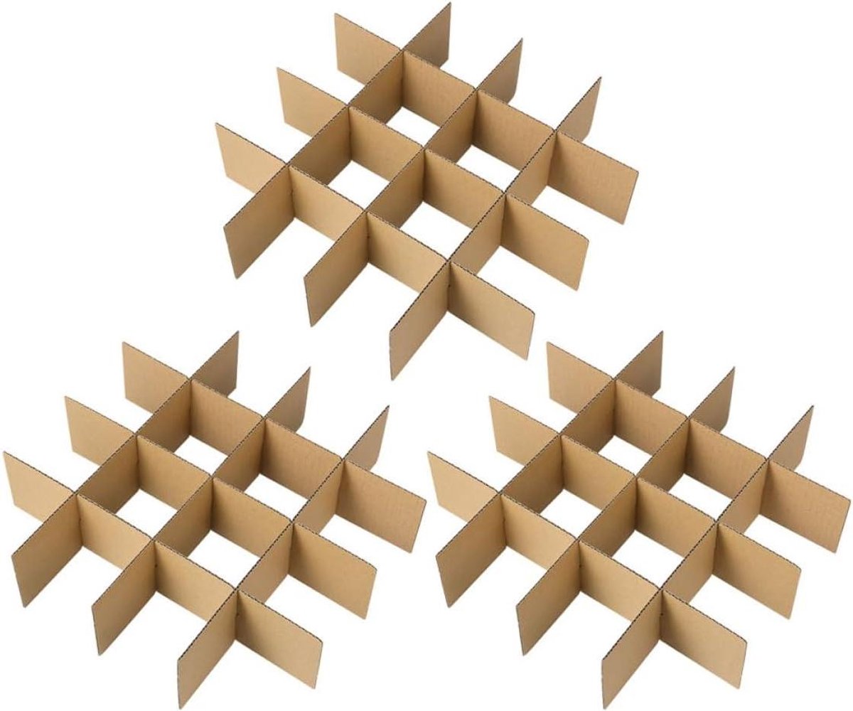 Kartonnen Dozen Verdelers - Verhuisdozen Scheiders - Verpakken en Beschermen - Robuust en Herbruikbaar - 18 Stuks - Khaki