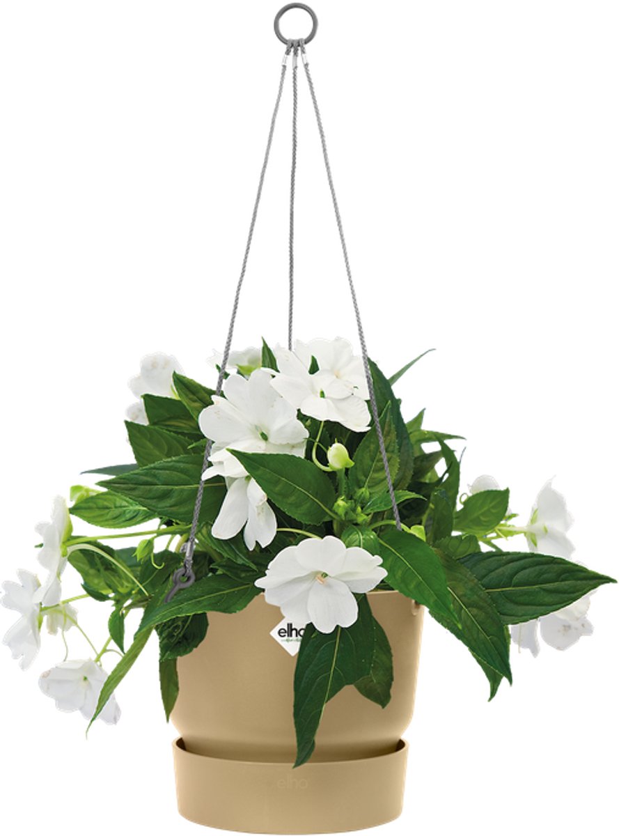 Elho Greenville Hanging Bowl 24 - Hanging Pot for Outdoor
