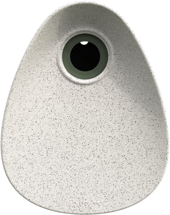 Elho Essential Bird House 18cm - Vogelhuisje voor Tuin of Balkon - Geschikt voor meer dan 11 Soorten - 100% Gerecycled Plastic - L18 x B21.1 x H23 cm - Fibrous grey
