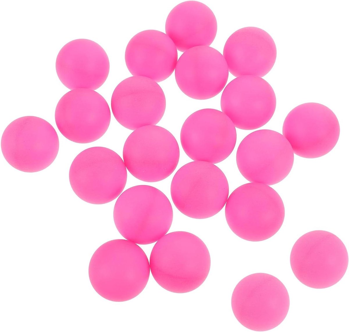 Pingpongballen - Tafeltennisballen Plastic Ballen - Feestspelletjes Knutselen - Felle Kleuren Duurzaam - 40mm - Roze