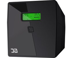Noodstroomvoorziening UPS - Stroomvoorziening Noodstroom - Server Bescherming - Dubbele Conversie Online - 1000VA 700W - Zwart