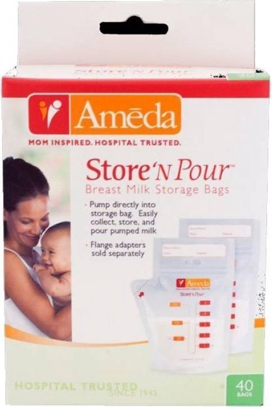 Ameda Store'n Pour moedermelk bewaarzakjes 40stuks