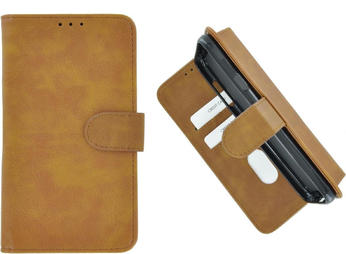 Pearlycase Hoes Wallet Book Case Bruin Geschikt voor Apple iPhone 11
