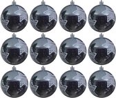 Kerstballen Met Ster (8cm) Box 12 Stuks Ice Blue