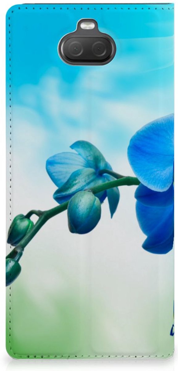 Sony Xperia 10 Plus Smart Cover Orchidee Blauw - Cadeau voor je Moeder