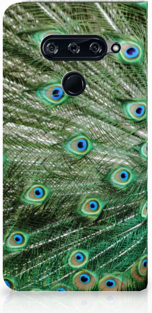Standcase Hoesje voor LG V40 Thinq Hoesje maken Pauw