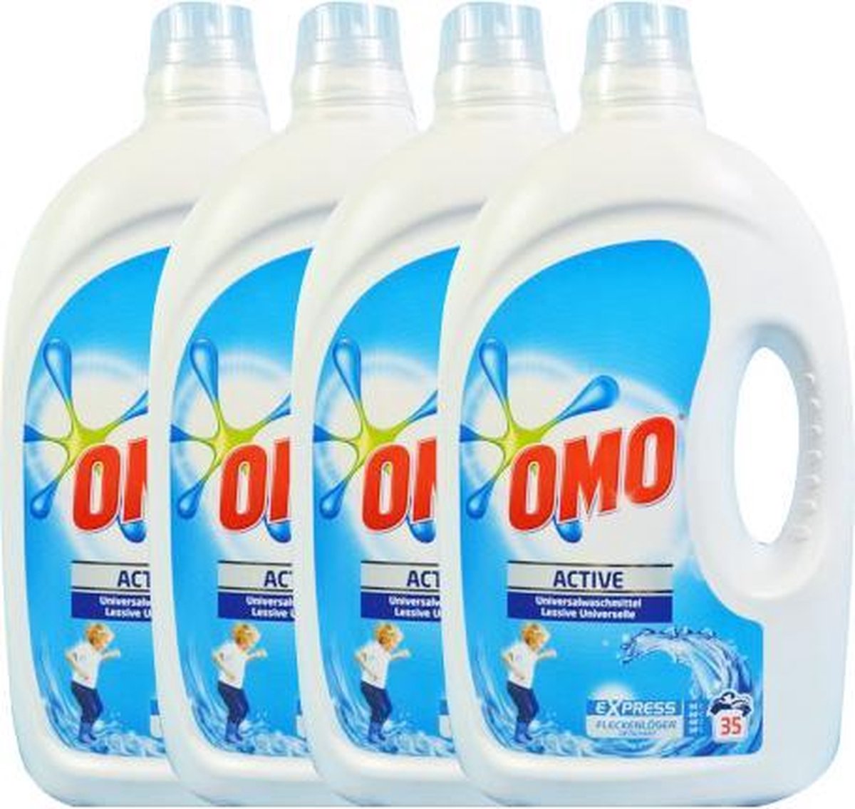 Verlammen vermomming meloen Omo Active Universeel Wasmiddel - 4 x 2,45l - Voordeelverpakking | bol.com