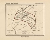 Historische kaart, plattegrond van gemeente Obdam in Noord Holland uit 1867 door Kuyper van Kaartcadeau.com